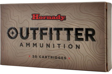 Image of Hornady Outfitter .270 Winchester Short Magnum 130 grain Gilding Metal eXpanding Brass Cased Centerfire Rifle Ammo, 20 Rounds, 80557