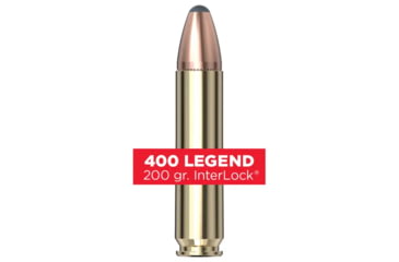Image of Hornady Amerian Whitetail 400 Legend 210 Grain INTERLOCK Brass Cased Rifle Ammo, 20 Rounds, 82461