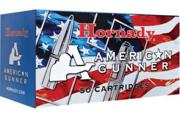 Image of Hornady American Gunner 7.62x39mm 123 grain Hollow Point Brass Cased Centerfire Rifle Ammo, 50 Rounds, 80786