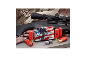 Image of Hornady American Whitetail 12 Gauge 1 oz 2.75 in Rifled Slug Centerfire Shotgun Slug Ammo, 100 Round