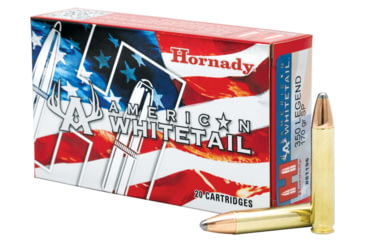 Image of Hornady American Whitetail .350 Legend 170 grain InterLock SP Brass Cased Centerfire Rifle Ammo, 20 Rounds, 81196