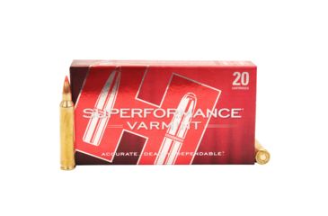 Image of Hornady Superformance .204 Ruger 32 grain V-MAX Brass Cased Centerfire Rifle Ammo, 20 Rounds, 83204
