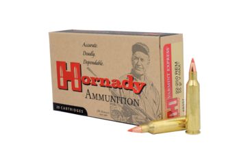 Image of Hornady Varmint Express .22-250 Remington 55 grain V-MAX Brass Cased Centerfire Rifle Ammo, 20 Rounds, 8337