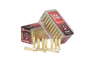 Image of Hornady Varmint Express Rimfire .22 Winchester Magnum Rimfire 30 grain V-MAX Brass Cased Rimfire Ammo, 50 Rounds, 83202