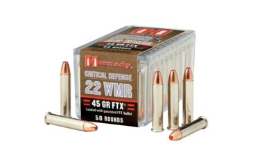 Image of Hornady Critical Defense .22 Winchester Magnum Rimfire 45 grain Flex Tip eXpanding Brass Cased Rimfire Ammo, 50 Rounds, 83200