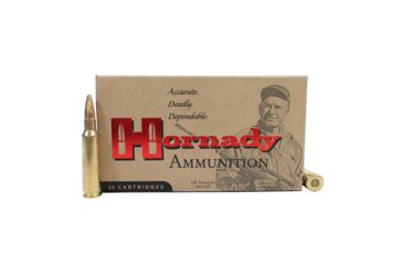 Image of Hornady Custom .250 Savage 100 grain InterLock SP Brass Cased Centerfire Rifle Ammo, 20 Rounds, 8132
