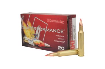 Image of Hornady Superformance .257 Roberts +P 117 grain Super Shock Tip Brass Cased Centerfire Rifle Ammo, 20 Rounds, 81353