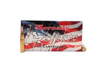 Image of Hornady American Gunner .300 AAC Blackout 125 grain Hollow Point Brass Cased Centerfire Rifle Ammo, 50 Rounds, 80897