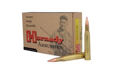 Image of Hornady Custom .300 H&amp;H Magnum 180 grain InterBond Brass Cased Centerfire Rifle Ammo, 20 Rounds, 8210