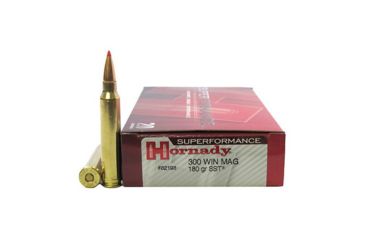 Image of Hornady Superformance .300 Winchester Magnum 180 grain Super Shock Tip Brass Cased Centerfire Rifle Ammo, 20 Rounds, 82193