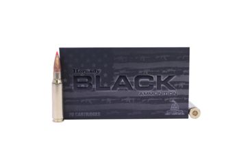 Image of Hornady BLACK .308 Winchester 155 grain A-MAX Brass Cased Centerfire Rifle Ammo, 20 Rounds, 80927