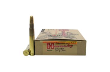 Image of Hornady Dangerous Game .375 H&amp;H Magnum 300 grain Dangerous Game Solid Brass Cased Centerfire Rifle Ammo, 20 Rounds, 82322
