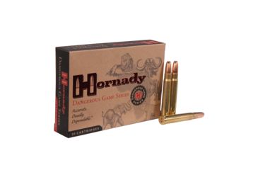 Image of Hornady Dangerous Game .375 H&amp;H Magnum 300 grain Dangerous Game eXpanding Bonded Brass Cased Centerfire Rifle Ammo, 20 Rounds, 82334