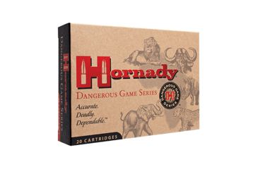 Image of Hornady Dangerous Game .375 Ruger 300 grain Dangerous Game eXpanding Bonded Brass Cased Centerfire Rifle Ammo, 20 Rounds, 82336