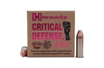 Image of Hornady Critical Defense .38 Special 90 grain Flex Tip eXpanding Brass Cased Centerfire Pistol Ammo, 25 Rounds, 90300