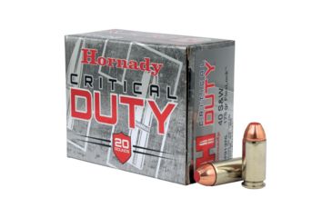 Image of Hornady Critical Duty .40 S&amp;W 175 grain FlexLock Brass Cased Centerfire Pistol Ammo, 20 Rounds, 91376