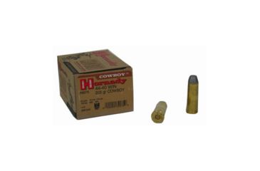 Image of Hornady Cowboy .44-40 Winchester 205 grain Lead Flat Nose Brass Cased Centerfire Pistol Ammo, 20 Rounds, 9075
