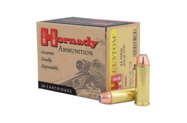 Image of Hornady Custom .44 Magnum 240 grain eXtreme Terminal Performance Brass Cased Centerfire Pistol Ammo, 20 Rounds, 9085