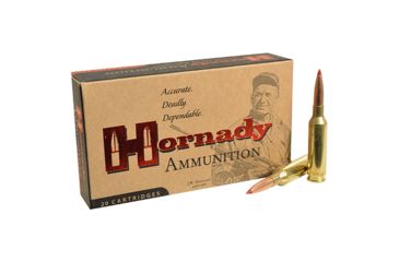 Image of Hornady Match 6mm Creedmoor 108 grain Extremely Low Drag Match Brass Cased Centerfire Rifle Ammo, 20 Rounds, 81391