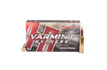Image of Hornady Varmint Express 6mm Creedmoor 87 grain V-MAX Brass Cased Centerfire Rifle Ammo, 20 Rounds, 81393