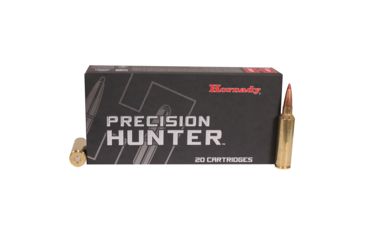 Image of Hornady Precision Hunter 7mm Winchester Short Magnum 162 grain Extremely Low Drag - eXpanding Brass Cased Centerfire Rifle Ammo, 20 Rounds, 80552