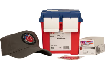 Image of Hornady Ammo 9mm Luger 115 Grain Brass Cased Full Metal Jacket Pistol Ammunition, 250 Round, 90254