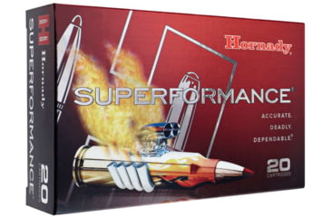 Image of Hornady Ammo Superformance .300 Win Mag 165gr. Cx Brass Centerfire Rifle Ammo, 20 Rounds, 820264