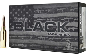 Image of Hornady BLACK 6mm ARC 105 grain Boat-Tail Hollow Point Match Brass Cased Centerfire Rifle Ammo, 20 Rounds, 81604