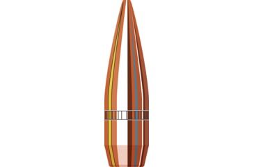 Image of Hornady Match Rifle Bullets, .30 Caliber, 155 grain, Boat Tail Hollow Point BTHP, 2000 Bullet, 3039C