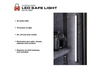 Image of Hornady Cordless LED Safe Light, 20 LEDs, White, 96001