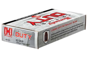 Image of Hornady Critical Duty 40 Sw 175gr Flexlock 50rd 10bx/cs