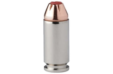 Image of Hornady Critical Duty .40 S&amp;W 175 Grain Flex-Tip Nickel-plated Brass Cased Pistol Ammunition, 50 Rounds, 91375