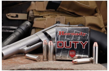 Image of Hornady Critical Duty .357 Magnum 135 grain FlexLock Brass Cased Centerfire Pistol Ammo, 25 Rounds, 90511