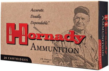 Image of Hornady Custom .223 Remington 55 grain InterLock SP Brass Cased Centerfire Rifle Ammo, 50 Rounds, 80255