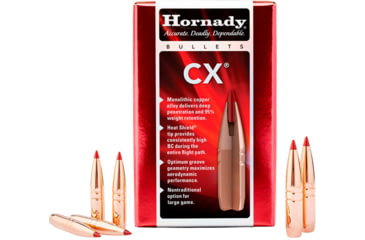 Image of Hornady CX Rifle Bullets, 22 Caliber, 50 grain, 1-12in, 22402