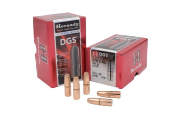 Image of Hornady Dangerous Game eXpanding Bonded Rifle Bullets, 375 Cal .375 300 Gr Dgs, 3727