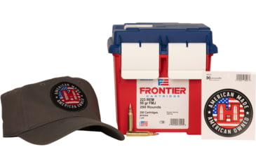 Image of Hornady Frontier .223 Remington 55 Grain Brass cAsed Full Metal Jacket Rifle Ammunition, 250 Round, FR504