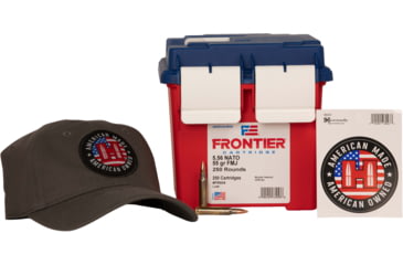 Image of Hornady Frontier 5.56x45mm NATO 55 Grain Brass Cased Full Metal Jacket Rifle Ammo, 250 Rounds, FR604