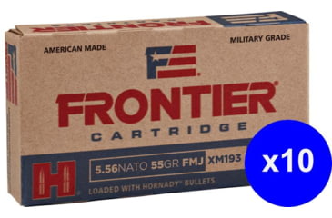 Image of Hornady Frontier 5.56x45mm NATO 55 grain Hollow Point Brass Cased Centerfire Rifle Ammo, 20 Rounds, FR240