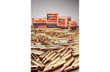 Image of Hornady Frontier .223 Remington 55 grain Hollow Point Brass Cased Centerfire Rifle Ammo, 50 Rounds, FR1405