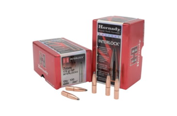 Image of Hornady Interlock Traditional Rifle Bullets, 7mm .284 175 Gr SP Interlock, 2850