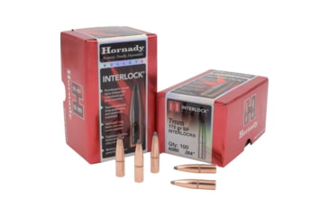 Image of Hornady Interlock Traditional Rifle Bullets, 7mm .284 175 Gr SP Interlock, 2850