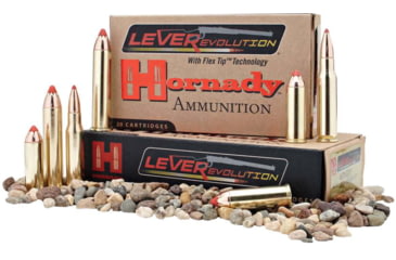 Image of Hornady LEVERevolution 7-30 Waters 120 grain Flex Tip eXpanding Brass Cased Centerfire Rifle Ammo, 20 Rounds, 81569