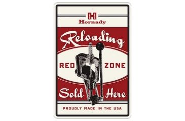 Image of Hornady Reloading Redzone Tin Sign,17 1/2x11 3/4in 99130