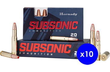 Image of Hornady Subsonic .45-70 Government 410 grain Subsonic eXpanding Brass Cased Centerfire Rifle Ammo