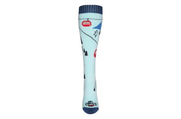 Image of Hot Chillys Gondola Mid Volume Sock - Womens, Gondola/Blue, Medium, HC2852P-575-M