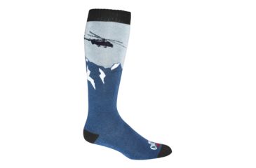 Image of Hot Chillys Heli Mid Volume Sock - Mens, Heli/Blue, Medium, HC2851P-295-M