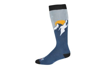 Image of Hot Chillys Heli Mid Volume Sock - Mens, Heli/Blue, Medium, HC2851P-295-M