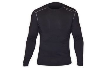 Image of Hot Chillys Mens Micro Elite Chamois CREWNECK, Black, L HC9909-Black-L