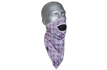 Image of Hot Chillys Micro Elite Chamois Print Bandana with Mask, Winter Wonderland, S/M HC6124P-Winter Wonderland-S/M